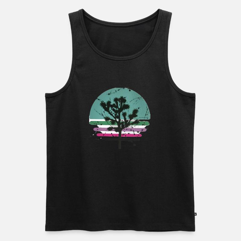 parc national de joshua Tree - Débardeur bio Premium Homme - noir