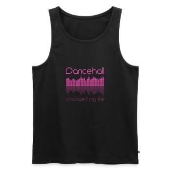 Dancehall Musik tanzen Disco Geschenk stylish - Männer Premium Bio Tank Top - Schwarz - Vorne - Michal (187cm)