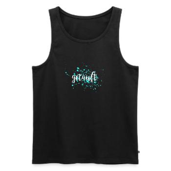 Taufe - Männer Premium Bio Tank Top - Schwarz - Vorne - Michal (187cm)
