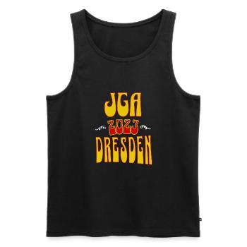 Dresden JGA Junggesellenabschied 2023 für Fans - Männer Premium Bio Tank Top - Schwarz - Vorne - Michal (187cm)