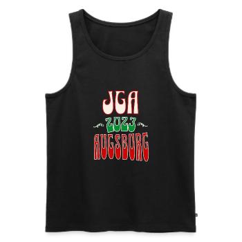 Augsburg JGA Junggesellenabschied 2023 für Fans - Männer Premium Bio Tank Top - Schwarz - Vorne - Michal (187cm)