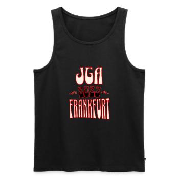 Augsburg JGA Junggesellenabschied 2023 für Fans - Männer Premium Bio Tank Top - Schwarz - Vorne - Michal (187cm)
