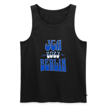 Berlin JGA Junggesellenabschied 2023 für Fans - Männer Premium Bio Tank Top - Schwarz - Vorne - Michal (187cm)