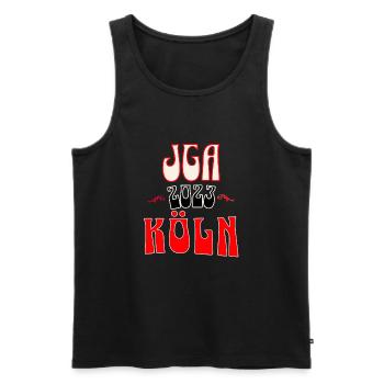 Köln JGA Junggesellenabschied 2023 für Fans - Männer Premium Bio Tank Top - Schwarz - Vorne - Michal (187cm)