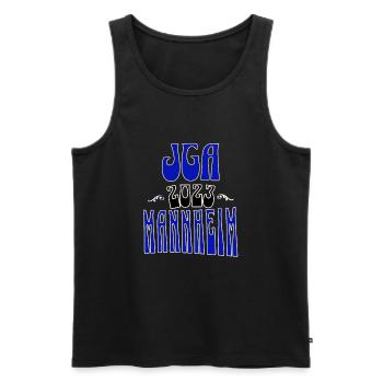 Mannheim JGA Junggesellenabschied 2023 für Fans - Männer Premium Bio Tank Top - Schwarz - Vorne - Michal (187cm)