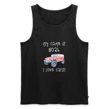 Personalized Noah Custom Car T-shirt Design - Männer Premium Bio Tank Top - Schwarz - Vorne - AI Model Male 178 light (178cm)
