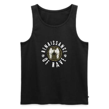 Renaissance of Rave Techno Party Design - Männer Premium Bio Tank Top - Schwarz - Vorne - AI Model Male 178 light (178cm)
