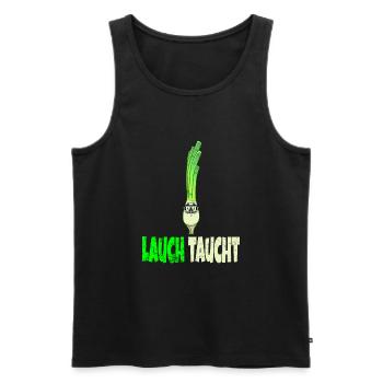 lustiges Tauch T-Shirt - Männer Premium Bio Tank Top - Schwarz - Vorne - Michal (187cm)