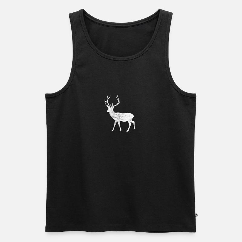 Jäger - Männer Premium Bio Tank Top - Schwarz