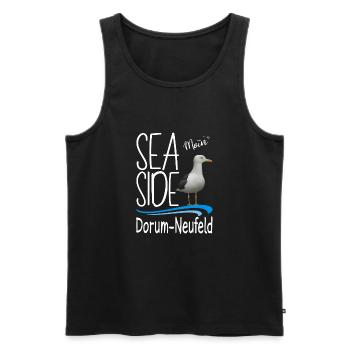 Moin Dorum-Neufeld Wurster Nordseeküste Mouette - Débardeur bio Premium Homme - noir - Devant - Michal (187cm)
