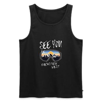 Dachstein West Ski Snowboarden Österreich - Männer Premium Bio Tank Top - Schwarz - Vorne - AI Model Male 178 light (178cm)