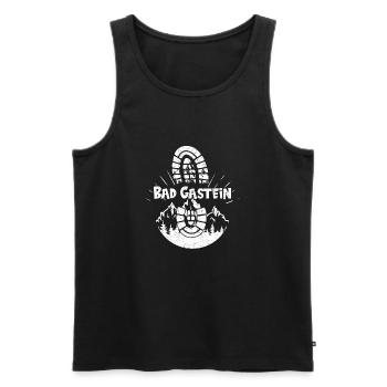 Bad Gastein hiking Snowboarding Austria - Men's Premium Organic Tank Top - black - Front - AI Model Male 178 light (178cm)