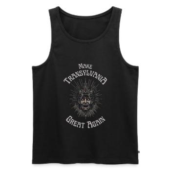 Transylvanie! - Débardeur bio Premium Homme - noir - Devant - AI Model Male 178 light (178cm)