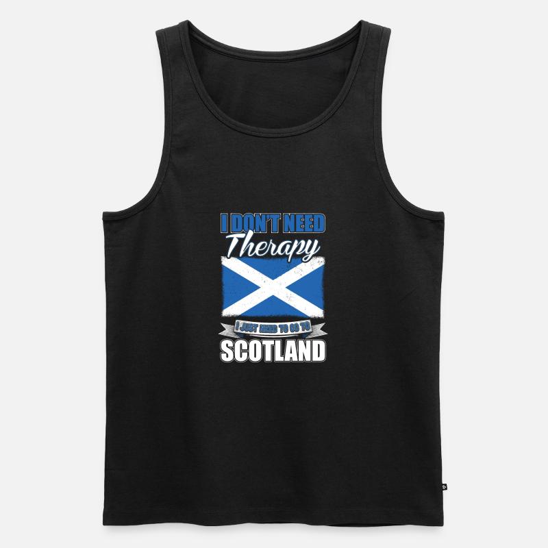 Schottisch - Männer Premium Bio Tank Top - Schwarz