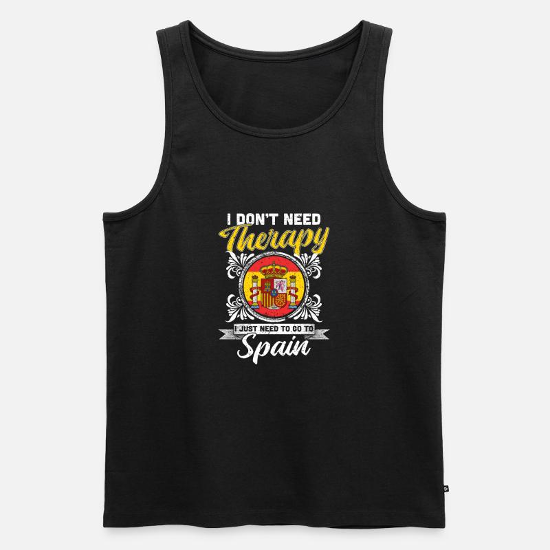 Spanisch - Männer Premium Bio Tank Top - Schwarz