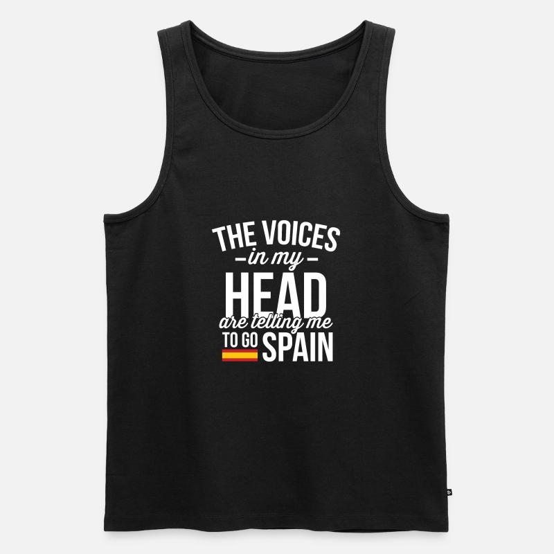 Spanien - Männer Premium Bio Tank Top - Schwarz