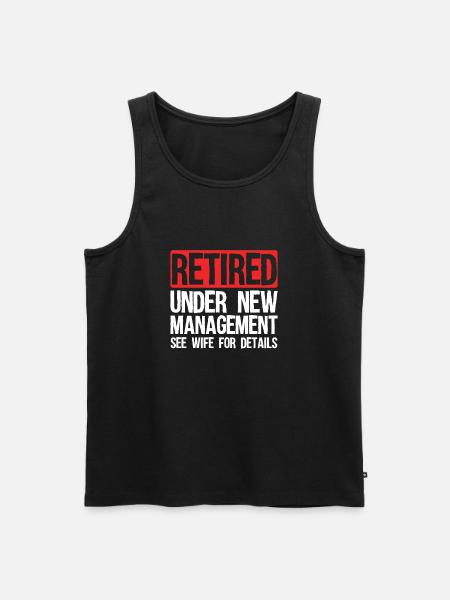 Retired under new management - Men's Premium Organic Tank Top - black
