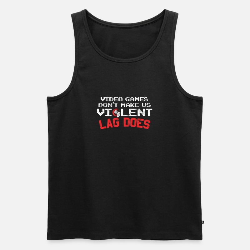 Gaming Geek - Männer Premium Bio Tank Top - Schwarz