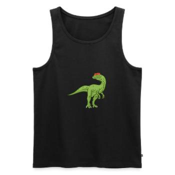 Dilophosaurus Dinosaurier Geschenk - Männer Premium Bio Tank Top - Schwarz - Vorne - Michal (187cm)