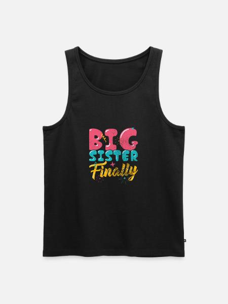 Pregnancy announcement - Men's Premium Organic Tank Top - black
