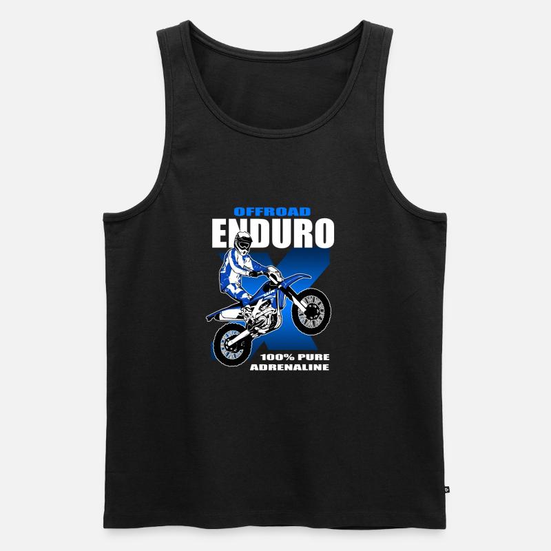 Enduro Offroad - Männer Premium Bio Tank Top - Schwarz