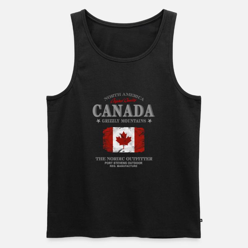 Kanada - Maple Leaf - Canada - Men's Premium Organic Tank Top - black