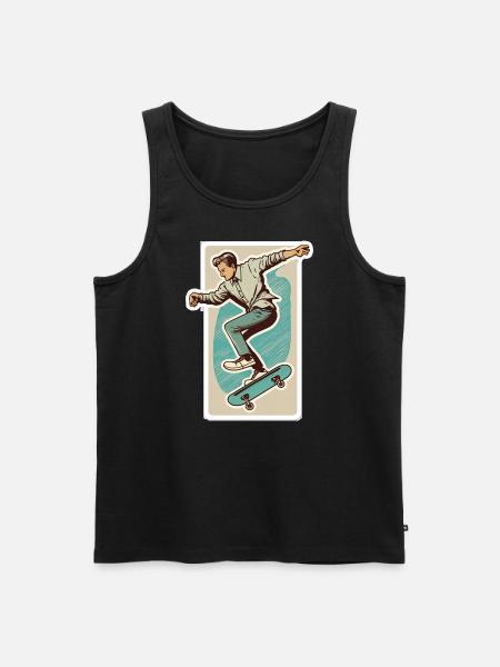 Skater Boy - Men's Premium Organic Tank Top - black