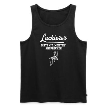 Lackierer Meister Meisterabschluß Lackiererei - Männer Premium Bio Tank Top - Schwarz - Vorne - Michal (187cm)