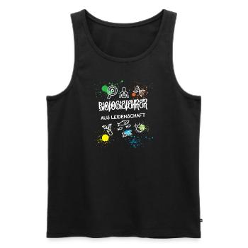 Biologielehrer aus Leidenschaft Beruf Biologe Bio - Männer Premium Bio Tank Top - Schwarz - Vorne - Michal (187cm)