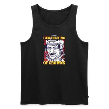 Zahnloser Eishockey Spieler Lustig Hockey Spieler - Männer Premium Bio Tank Top - Schwarz - Vorne - Michal (187cm)