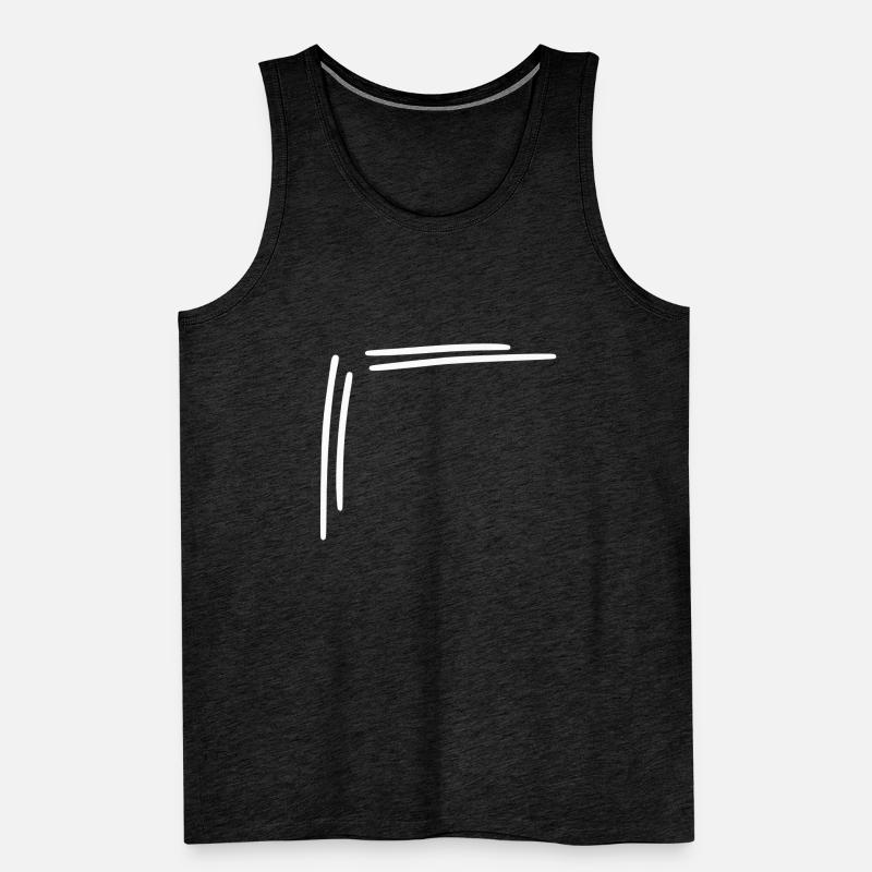 angular frame corner Vector Men's Premium Organic Tank Top