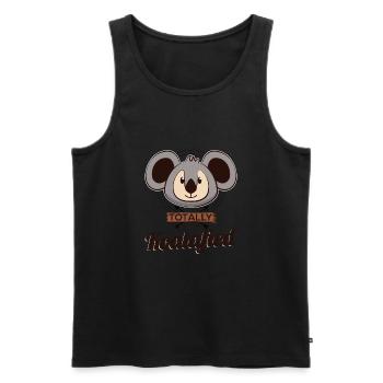 Totally Koalafied Funny Koala Bear Funny Meme - Männer Premium Bio Tank Top - Schwarz - Vorne - AI Model Male 178 light (178cm)