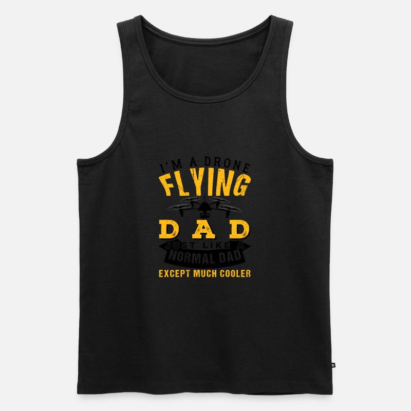 Cool Drone Flying Dad - Männer Premium Bio Tank Top - undefined