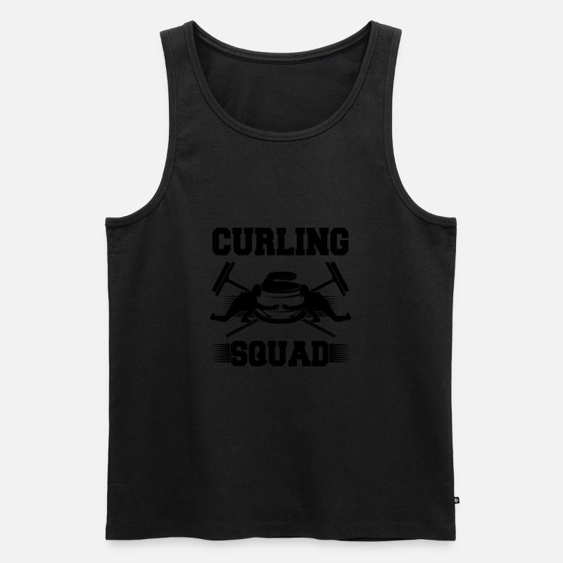 Curling Squad - Männer Premium Bio Tank Top - undefined