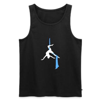Aerial Yoga - Débardeur bio Premium Homme - noir - Devant - Michal (187cm)