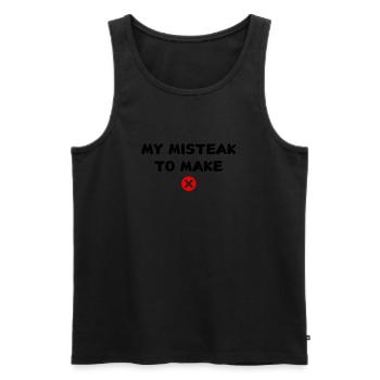 My misteak to make - Men's Premium Organic Tank Top - black - Front - Michal (187cm)