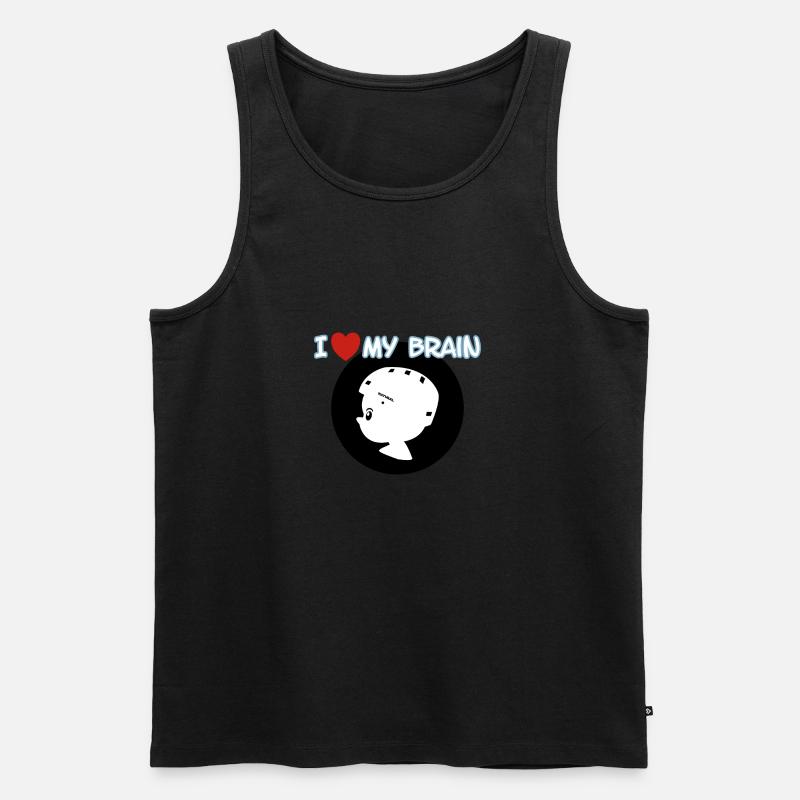 Fahrradhelm - Männer Premium Bio Tank Top - Schwarz