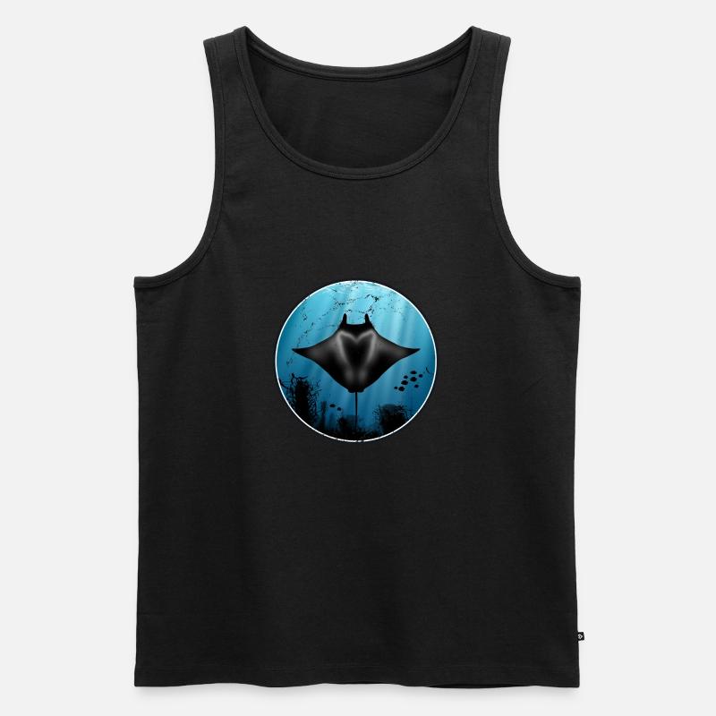 Mantarochen - Männer Premium Bio Tank Top - Schwarz
