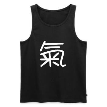 Chinese characters Chinese symbol - Men's Premium Organic Tank Top - black - Front - Michal (187cm)