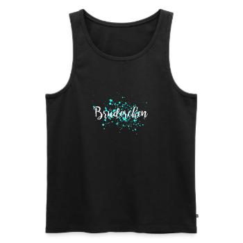 Brother - Men's Premium Organic Tank Top - black - Front - Michal (187cm)