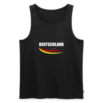 Allemagne - Débardeur bio Premium Homme - noir - Devant - Michal (187cm)