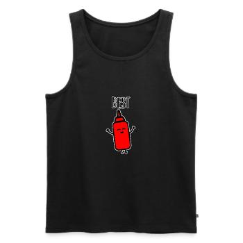 Beste Freunde - Männer Premium Bio Tank Top - Schwarz - Vorne - AI Model Male 178 light (178cm)