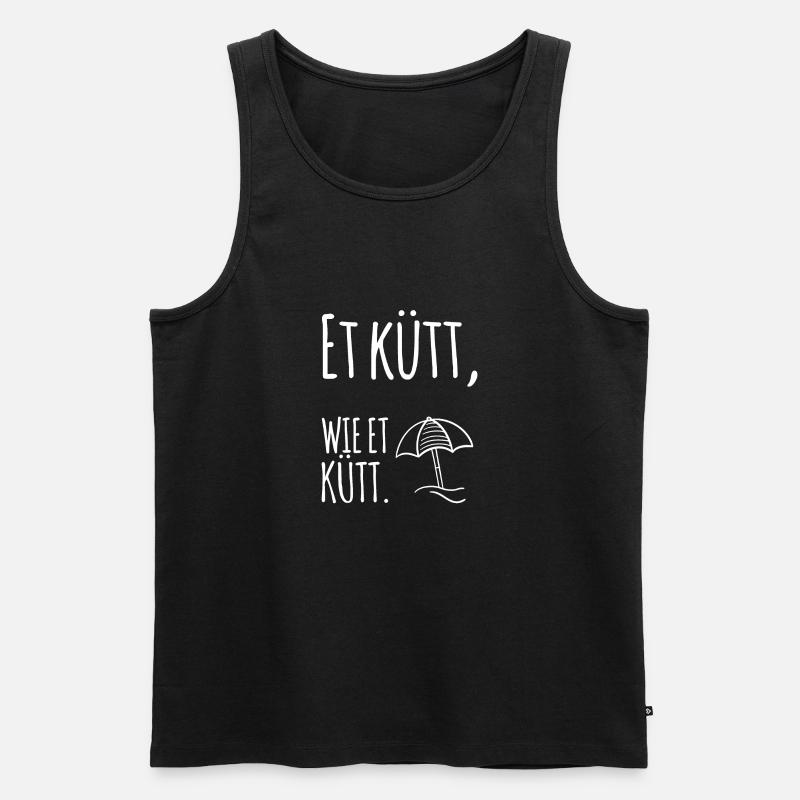 Köln - Männer Premium Bio Tank Top - Schwarz