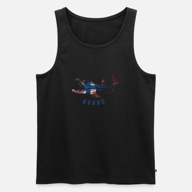 SALMON nor - Männer Premium Bio Tank Top - Schwarz