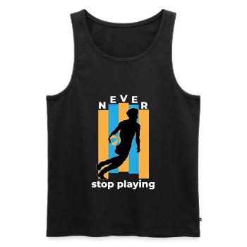 Basketball Basketball Player Basket Throwing Dunken - Men's Premium Organic Tank Top - black - Front - Michal (187cm)