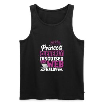 Developer Computer Geek HTML Programmer Daughter - Männer Premium Bio Tank Top - Schwarz - Vorne - AI Model Male 178 light (178cm)