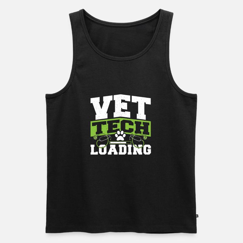 Tierarzt Veterinärtechniker Vet Tech Loading - Männer Premium Bio Tank Top - Schwarz