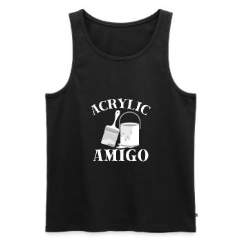 Funny Art Painter Acrylic Amigo Drawing Artist - Männer Premium Bio Tank Top - Schwarz - Vorne - AI Model Male 178 light (178cm)