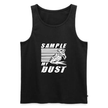 Dirtbike Rider Sample My Dust MX Motocross - Men's Premium Organic Tank Top - black - Front - AI Model Male 178 light (178cm)