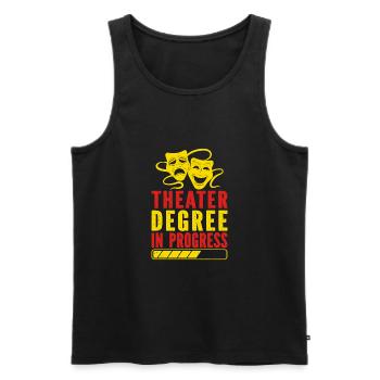 Musical Theatre Degree In Progress Theater Gifts - Men's Premium Organic Tank Top - black - Front - Michal (187cm)